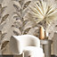 Galerie Stratum Collection Metallic Brown/Grey/Gold Palma Leaf Double Width Wallpaper Roll