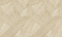 Galerie Stratum Collection Metallic Gold/Cream Geometric Swirl Lines Double Width Wallpaper Roll