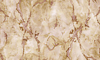 Galerie Stratum Collection Metallic Pink/Gold Marmo Marble Effect Double Width Wallpaper Roll