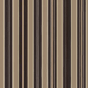Galerie Stripes And Damask 2 Bronze Brown Textured Stripe Smooth Wallpaper