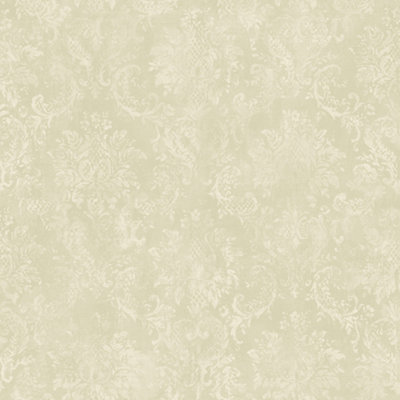 Galerie Stripes And Damask 2 Green Canvas Damask Smooth Wallpaper DIY