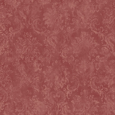 Galerie Stripes And Damask 2 Red Canvas Damask Smooth Wallpaper