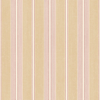 Galerie Stripes And Damask 2 Red Cushion Stripe Smooth Wallpaper