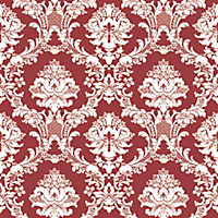 Galerie Stripes And Damask 2 Red Damask Document Smooth Wallpaper