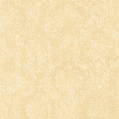 Galerie Stripes And Damask 2 Yellow Gold Canvas Damask Smooth Wallpaper