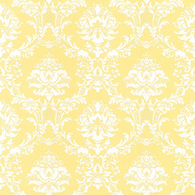 Galerie Stripes And Damask 2 Yellow Gold Damask Document Smooth Wallpaper