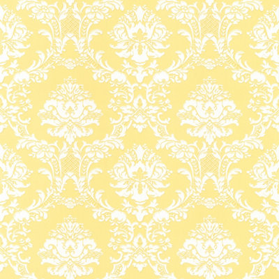 Galerie Stripes And Damask 2 Yellow Gold Damask Document Smooth Wallpaper