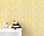 Galerie Stripes And Damask 2 Yellow Gold Damask Document Smooth Wallpaper