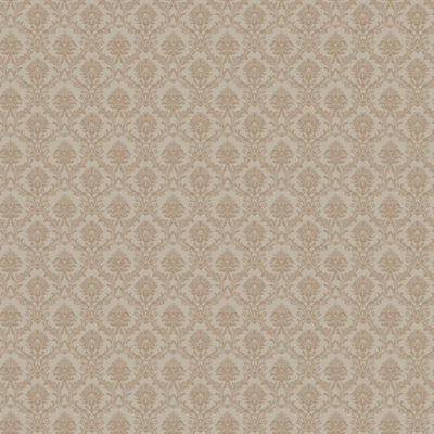 Galerie Stripes And Damask 2 Yellow Gold Mini Damask Smooth Wallpaper