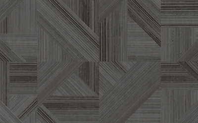 Galerie Structura Black Geometric Textured Wallpaper