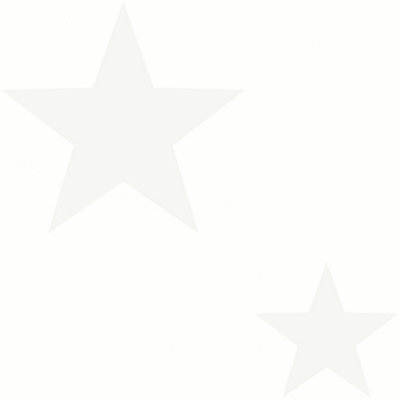 Galerie Style Sisters Double Star Pearl White Cream SS21257 Wallpaper