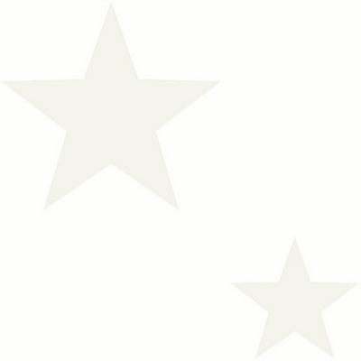 Galerie Style Sisters Double Star Pearl White Cream SS21257 Wallpaper