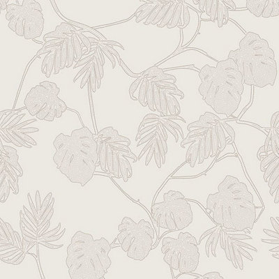 Galerie Ted Baker Eden Beige Leafit Leaf Vine Wallpaper Roll