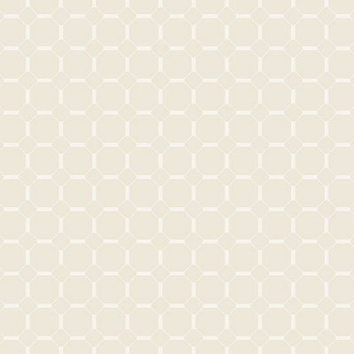 Galerie Ted Baker Eden Cream Geometric Chestnut Wallpaper Roll