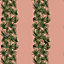 Galerie Ted Baker Eden Pink Compala Bird and Leaf Stripe Wallpaper Roll
