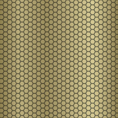 Galerie Ted Baker Fantasia Metallic Gold Geometric Hexie Wallpaper Roll