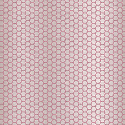 Galerie Ted Baker Fantasia Metallic Pink Geometric Hexie Wallpaper Roll
