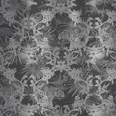 Galerie Ted Baker Fantasia Metallic Silver/Grey Kingdom Wilderness Wallpaper Roll