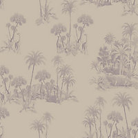Galerie Ted Baker Fantasia Purple/Lilac Laurel Safari Tree Wallpaper Roll