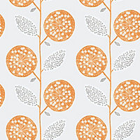 Galerie Tempo orange grey floral abstract abstract smooth wallpaper