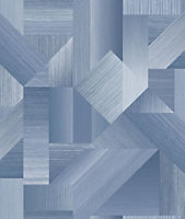 Galerie TexStyle Blue Shape Shifter Wallpaper Roll