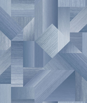 Galerie TexStyle Blue Shape Shifter Wallpaper Roll