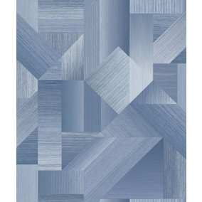 Galerie TexStyle Blue Shape Shifter Wallpaper Roll