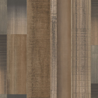 Galerie TexStyle Brown Agen Stripe Wallpaper Roll