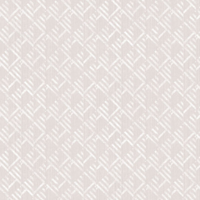 Galerie TexStyle Cream Geometric Block Flock Wallpaper Roll