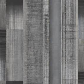 Galerie TexStyle Grey Agen Stripe Wallpaper Roll