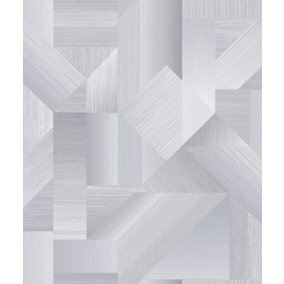 Galerie TexStyle Grey Shape Shifter Wallpaper Roll