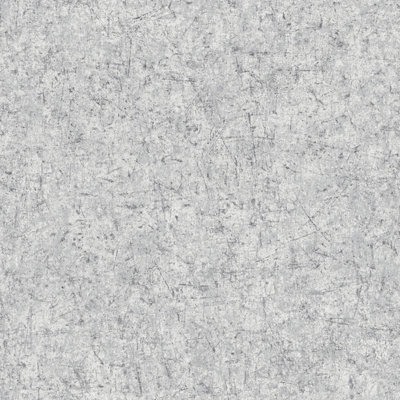 Galerie Texture FX Grey Silver Scratch Textured Wallpaper