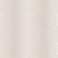 Galerie Texture Style Cream Leaf Damask Smooth Wallpaper