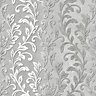 Galerie Texture Style Silver Grey Bold Leaf Pattern Smooth Wallpaper