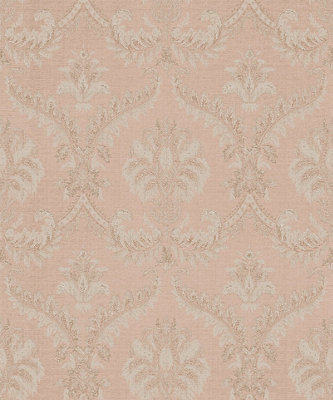 Galerie The Classic Italian Collection Pink Traditional Damask Embossed ...