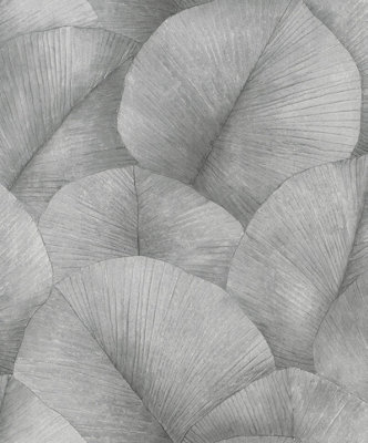 Galerie The New Design Book Beige Textured Palm Leaf A4 Wallpaper Sample