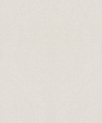 Galerie The New Design Book Collection Metallic Beige Art Nouveau Large Ogee Damask Wallpaper Roll