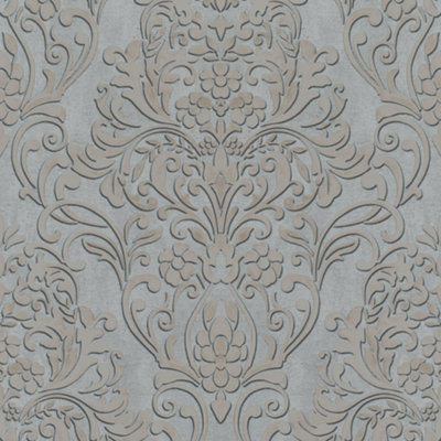 Galerie The New Design Book Gold Damask Embossed Wallpaper