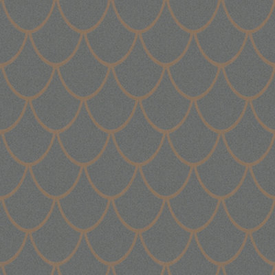 Galerie The New Design Book Gold Grey Geometric Embossed Wallpaper