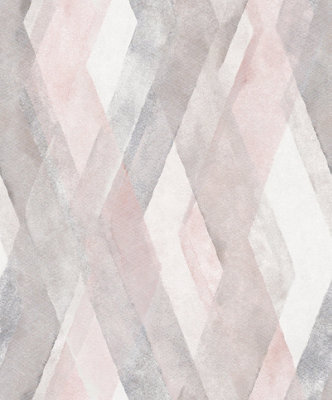 Galerie The New Design Book Pink Geometric Graphics A4 Wallpaper Sample