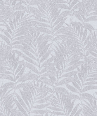 Galerie The New Design Book Pink/Grey Glitter Botanical Palm Leaf Design A4 Wallpaper Sample