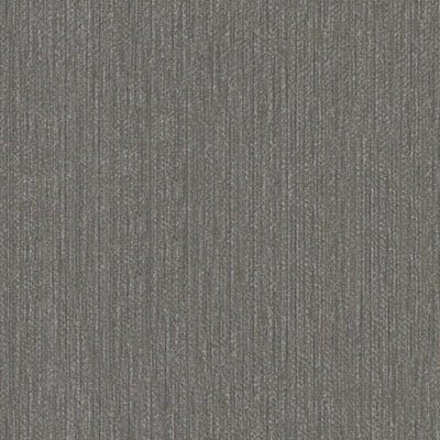 Galerie The New Textures Book Anthracite Shimmer Vertical Weave Wallpaper Roll
