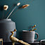 Galerie The New Textures Book Dark Turquoise Fabric Effect Wallpaper Roll