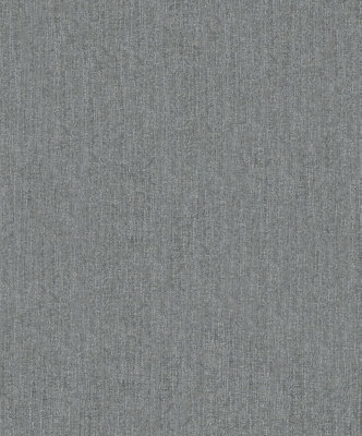 Galerie The Textures Book Silver Grey Black Textured Plain Textured Wallpaper