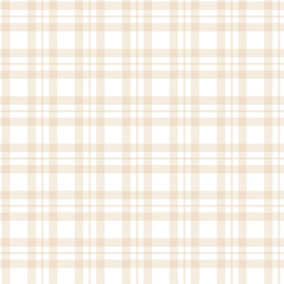 Galerie Tiny Tots 2 Beige Plaid Smooth Wallpaper