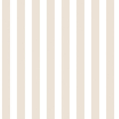 Galerie Tiny Tots 2 Beige Regency Stripe Smooth Wallpaper