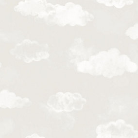Galerie Tiny Tots 2 Greige Cloud Smooth Wallpaper