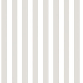 Galerie Tiny Tots 2 Greige Regency Stripe Smooth Wallpaper