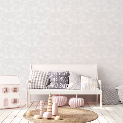Galerie Tiny Tots 2 Grey Glitter Baby Texture Smooth Wallpaper