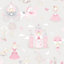 Galerie Tiny Tots 2 Grey Pinks Fairytale Smooth Wallpaper